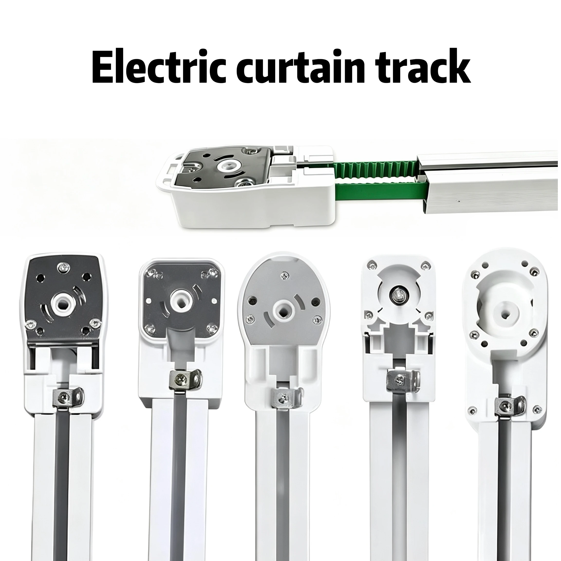 New! Customizable Super Silent Electric Automatic Curtain Track Rail Rod for Tuya WiFi Support Alexa Google Assistant Smart life