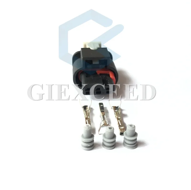 

2 Sets Tyco Amp 3 Pin 1-1670917-5 Car Reversing Radar Probe Socket Connector AC Assembly For Ford Land Rover Range Rover Laguar