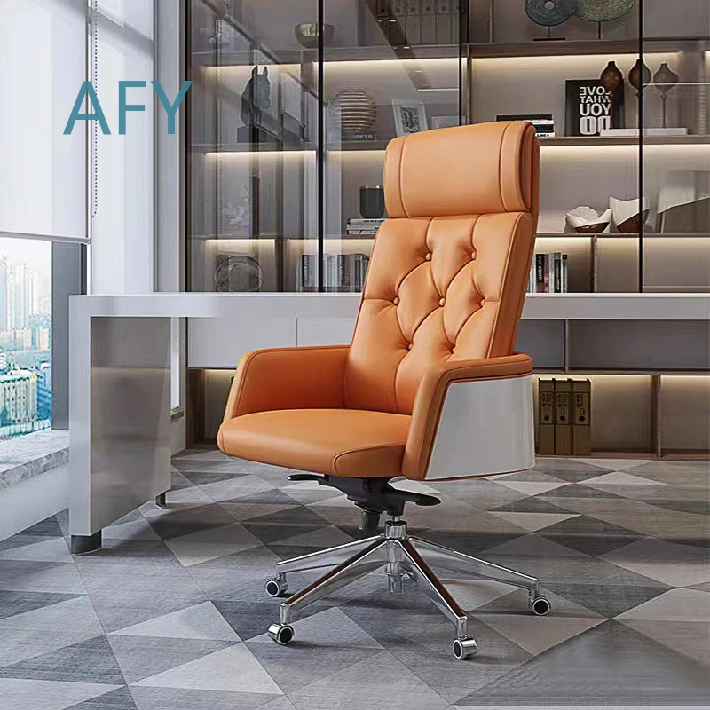 2024 New Luxury Office Chair for Boss High Back Ergonomic Task Chair for Home Office Workstation with Adjustable Height and