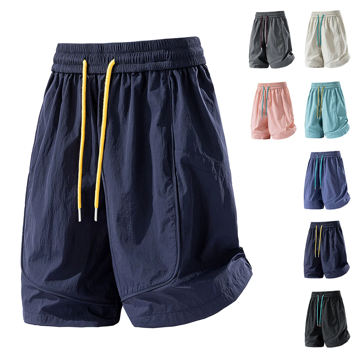 

High Quality Summer Thin Men's Shorts Baggy Work Outdoor Pants Polyamide Fibre Joggers Sports Shorts Bermuda Man Sweatpants