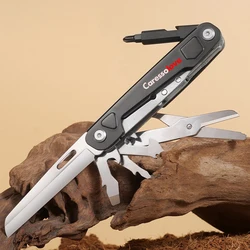 45HRC Portable Multitool Pocket Knife Survival Camping Folding knife Scissors Saw EDC Hand Tools Outdoor Tactical Utility Knife