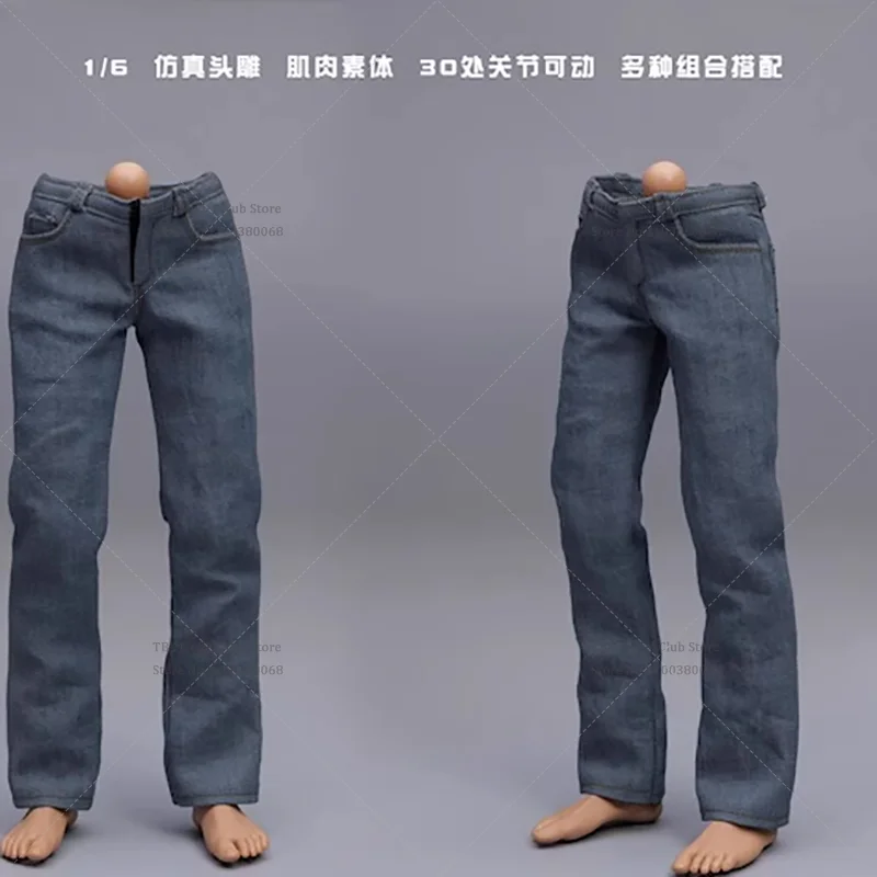 BBOTOYS XM2407 A/B/C 1/6 스케일 남성 의류 젊고 위험한 시리즈 스트레이트 레그 청바지 12인치 액션 피규어 군인용