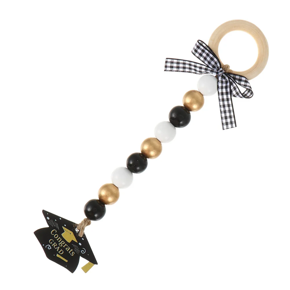 

1Pcs Wood Bead Hanging Tassel Pendant Decor Fine Craftsmanship Natural Material for Luggage Clothing Accessories Wall Hanging