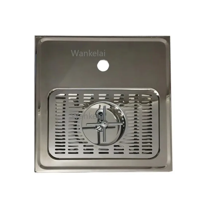 Best Sellers in Europe 2025 Beer Bar Drip Tray with Glass Rinser, Popular Stainless Steel Beer Pan