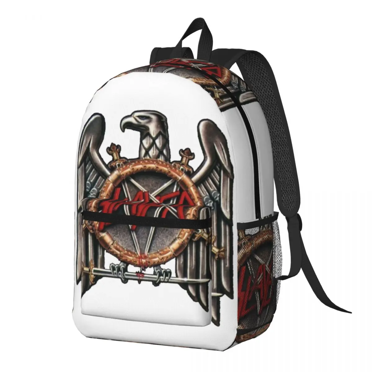 

Slayer Heavy Metal Rock Band Backpack Daypack Large Capacity Children BookBag School Bag Shoulder Bags for Men Women