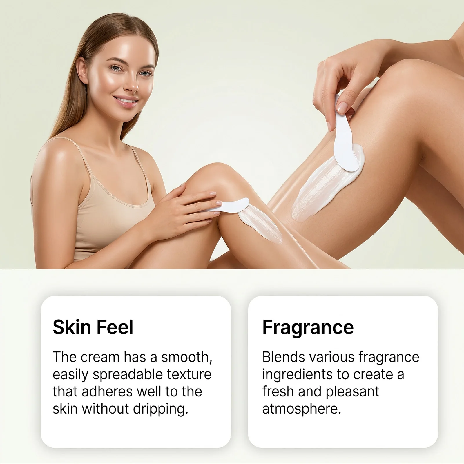 Cyperus Rotundus Hair Removal Cream Kit,Fast Acting Gentle Depilatory Smooth Skin For Legs Arms Underarms Body Hair Inhibitor