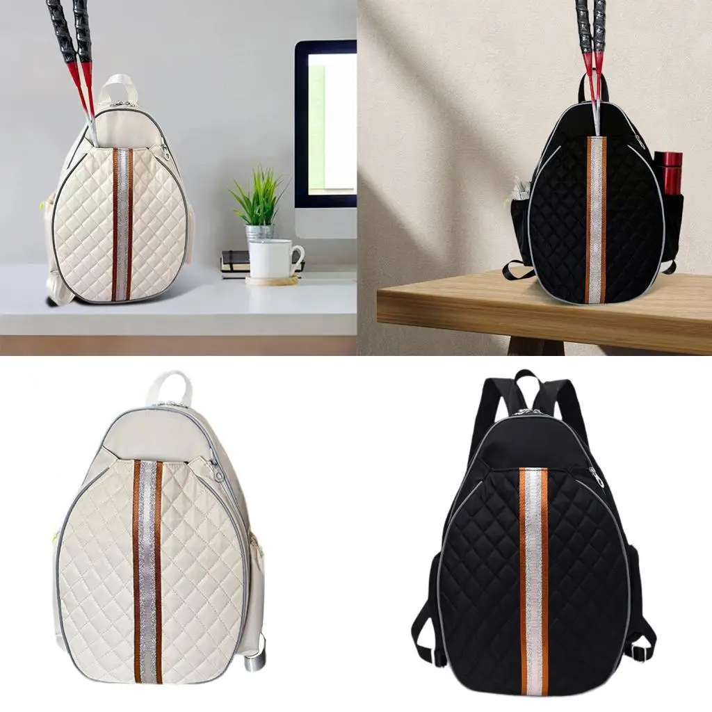 

Tennis Racket Bag Adjustable Strap Organizer Lightweight Portable Versatile Comfortable Badminton Racquet Bag Women Men Backpack