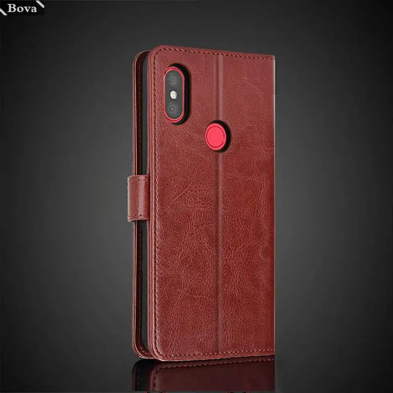 Card Holder Cover Case for Xiaomi Redmi Note 6 Pro Pu Leather Flip Cover Retro Wallet Phone Case Business Fundas Coque