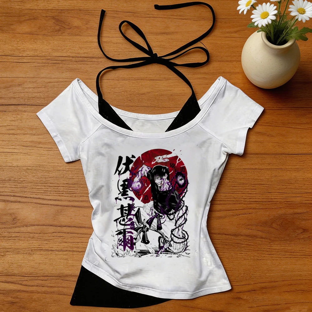 Vintage Fashion For Sale - Camiseta Corta Jujutsu Kaisen, Estilo Coreano