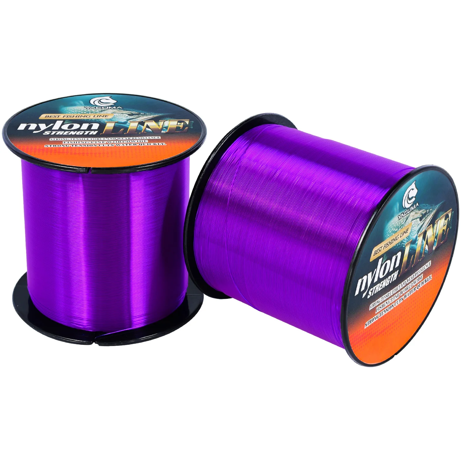 YACUMA 300M/500M Starke Nylon-Monofilament-Angelschnur, glatt und mit geringer Dehnung, für Süßwasser- und Salzwasser-Angelzubehör – Detail 11