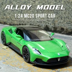 1:24 Simulation Maserati MC20 SPORT Alloy Cars Toy Diecast Vehicles Metal Model Car Decoration For Kids Christmas Gift Boy Toy