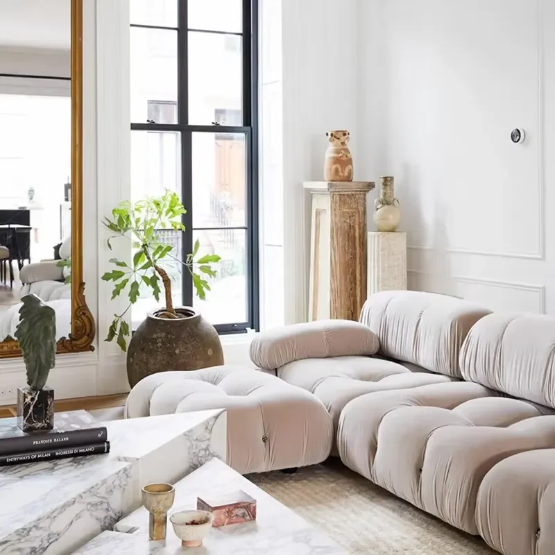 High-quality Modular Fabric L-Shaped Sofa Set for Living Room European Design Sofa Bed Furniture for Home