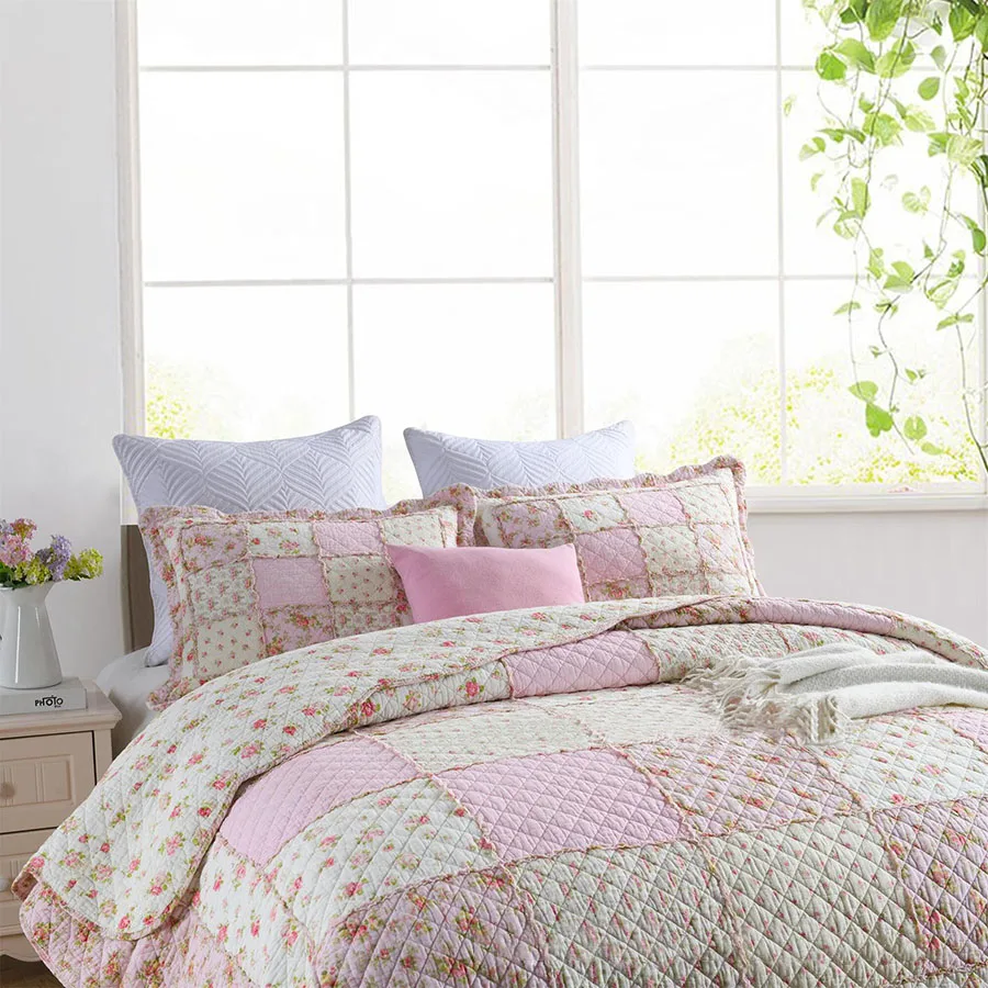 CHAUSUB Cotton Pillowcase for Bed 50x70cm Home Decor Thicken Quilted Pillow Case Protect Skin Bedding Pillow Cases Cover