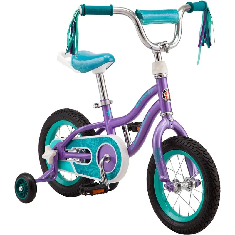 Hopscotch; Toggle Kids Bike, and Bicycle,12-16-Inch ,Removable Training Wheels 2-4 Year Olds,Easy Tool-Free Assembly