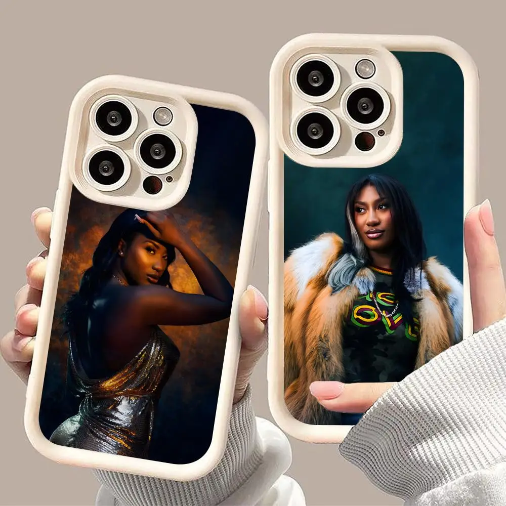 

Чехол для телефона Aya Nakamura для iPhone 17 16 15 14 13 12 11 Air Pro Max Plus, утолщенный, из ТПУ, цветной, роскошный, красивый