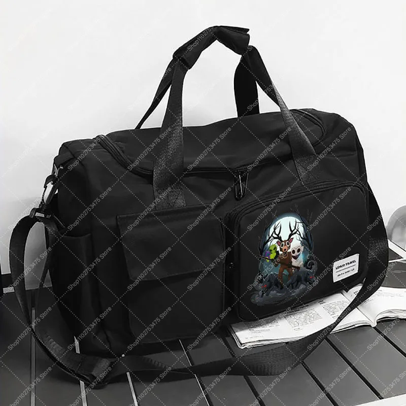 Game 99 Nights in The Forest Travel Bag Boy Adult Fashion Printed Fitness Tote Cartoon Cute Crossbody Bags Storage Pouch Gifts