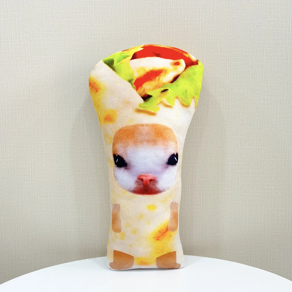 

30cm Мягкая игрушка мем Кот Шаурма Plush Toys Cartoon Cute Soft Stuffed Pillow Dolls For Kid Birthday Christmas Gift