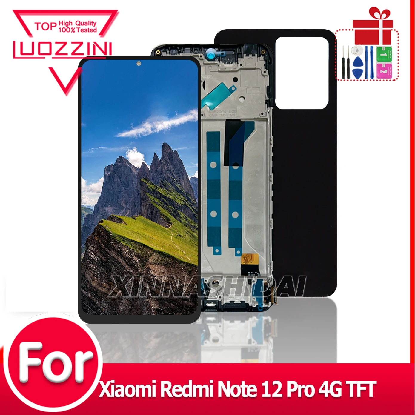 6.67''TFT For Xiaomi Redmi Note 12 Pro 4G LCD Display Touch Screen With Frame Digitizer Assembly 2209116AG 2209116AG Screen