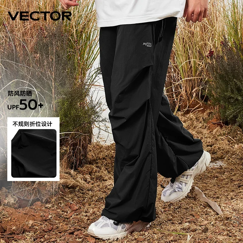 VECTOR UPF 50 + uomo e donna uomo Nylon adulto traspirante doppio pieghettato pantaloni paracadutista per escursionismo all'aperto campeggio ciclismo