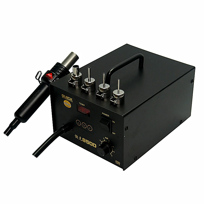 New QUICK 850D Digital ESD Hot Air Rework Station AOYUE USB Powered 480 Max Temp Welding Tool