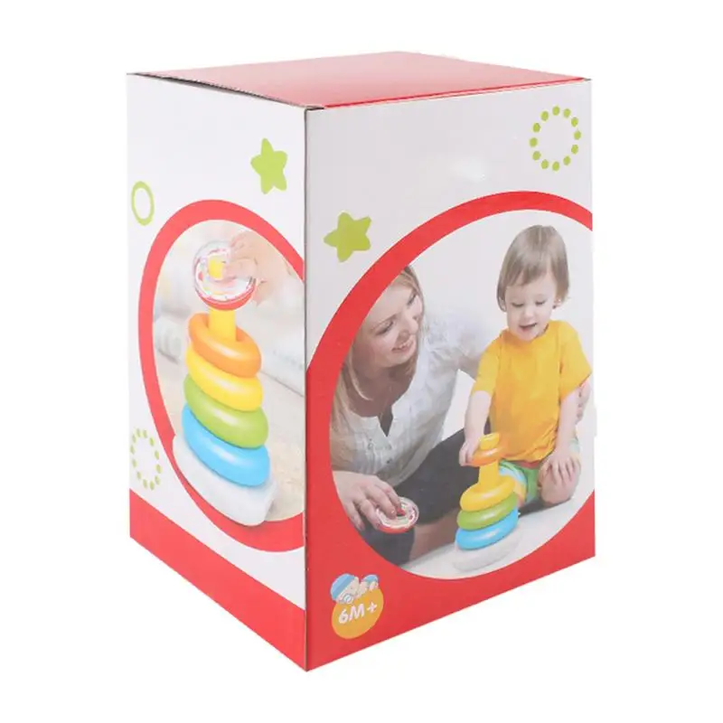 Stacking Rings Baby Toy Colorful Baby Stacking Cups Educational Learning Play Building Game For Ages 6 Months Boys Girls Outdoor