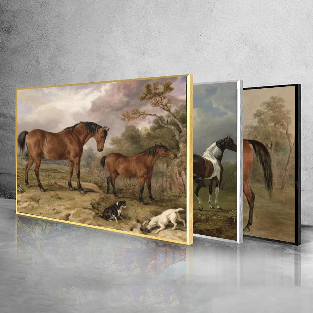 

Vintage James Ward Horse Poster Prints For Gallery Farm Living Room Home Decor Retro Wild Animal Canvas Painting Wall Art Gift