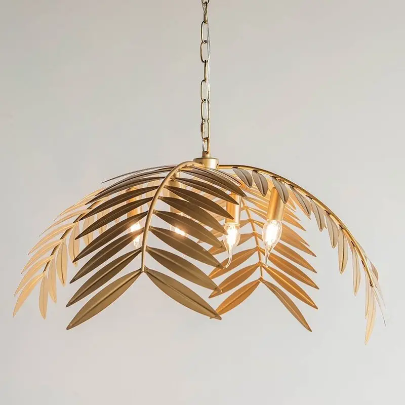 

Nordic Golden Tree Leaf LED Chandelier Living Dining Room Kitchen Food Tables Pendant Lights Home Decor Lusters Luminaires