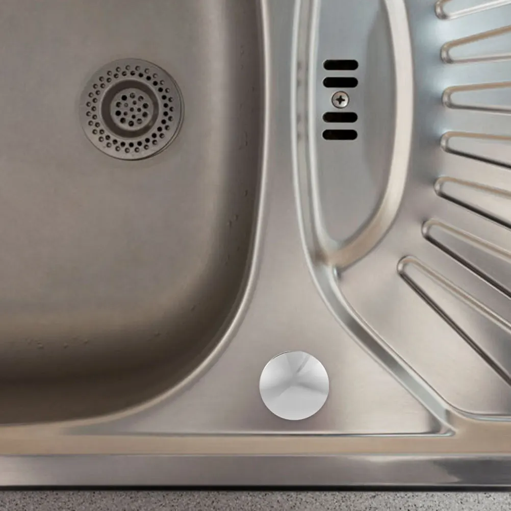 

2pcs Kitchen Sink Hole Cover Decorative Metal Leak Proof Sealing Caps Plug Lid Washbasin Hole Plugssink hole cover metal sink