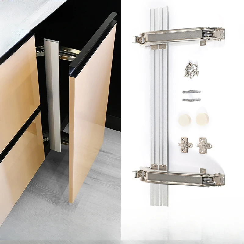 Cabinet hinge clothing translation door silent damping buffer folding swing door hinge furniture hardware accessories