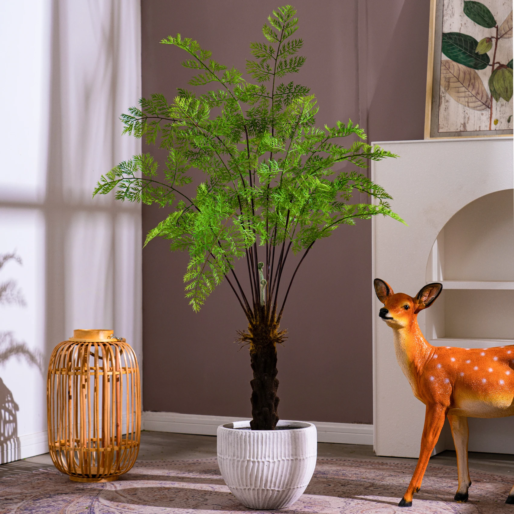 

Artificial Fern Plant Alsophila Spinulosa Indoor Biomimetic Green Plant Atmosphere Artificial Tree Landscape Decoration Ornament