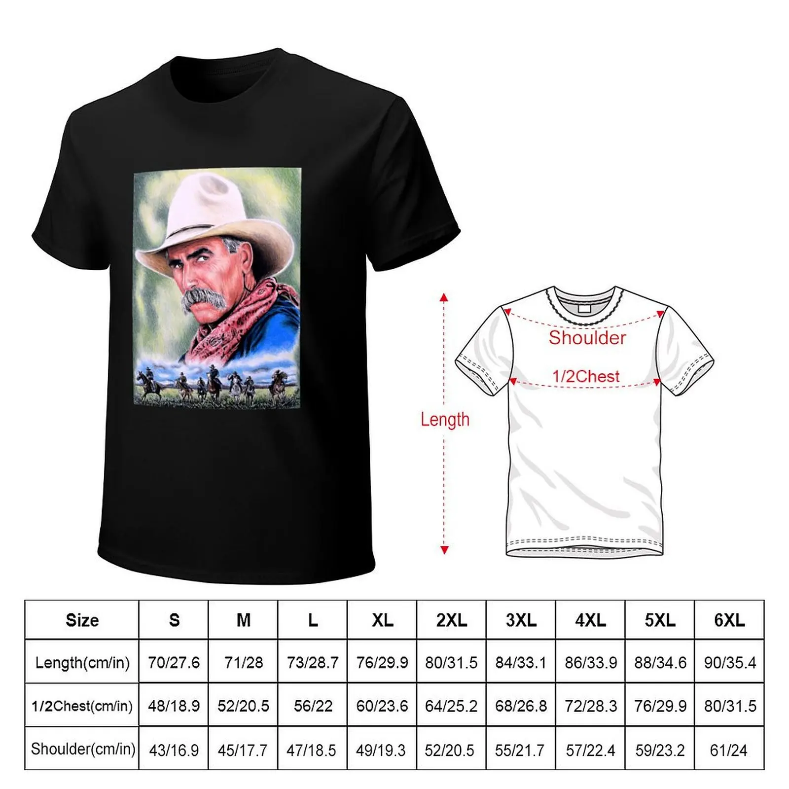 Sam Elliot Actor Received Many National Awards Golden Globe Academy Cowboy Music T-Shirt Plus Size Gym Sports T-Shirt