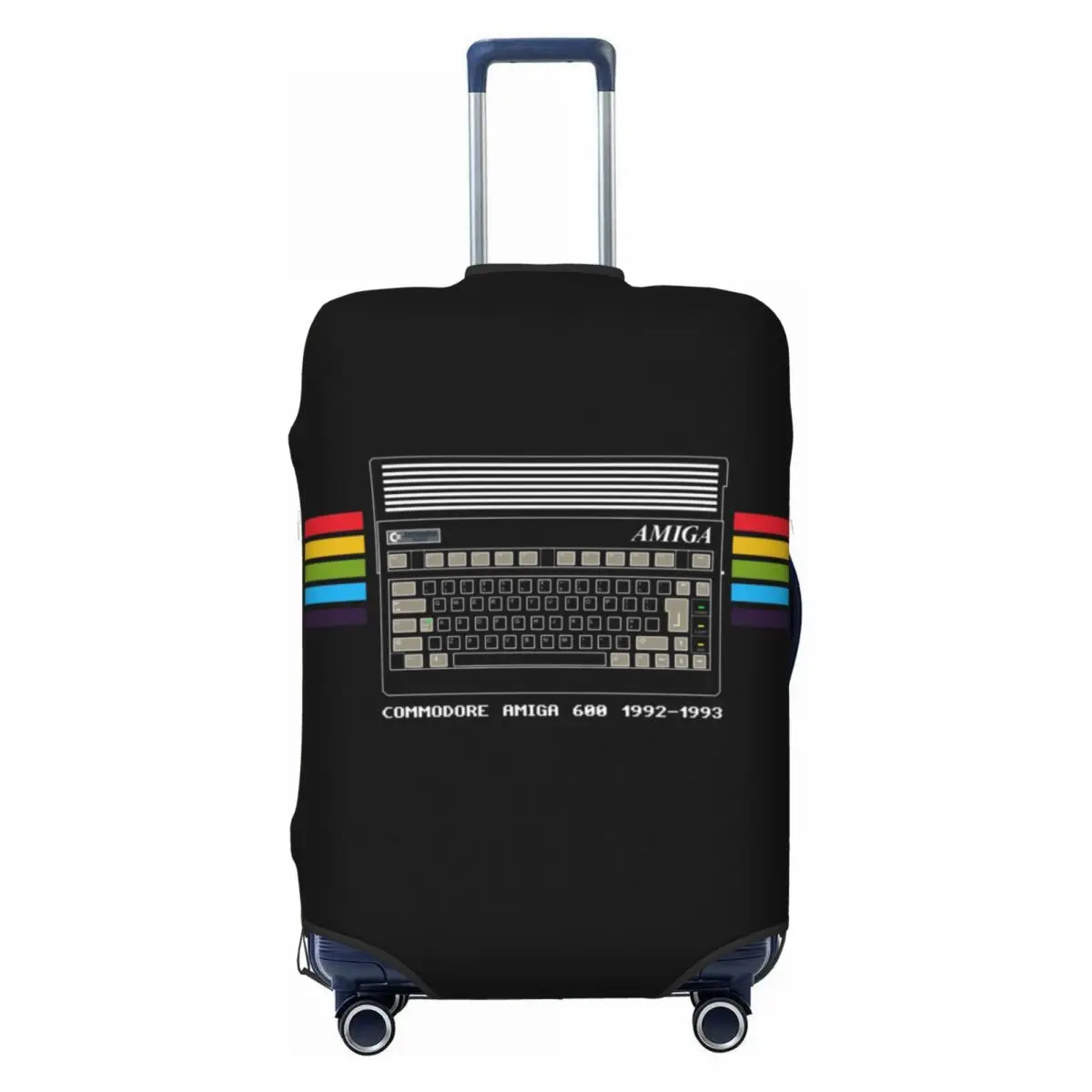 

Пользовательский дорожный чехол для багажа Commodore Amiga 600, пыленепроницаемый C64, чехол для компьютерного чемодана Amiga, подходит для 18-32 дюймов