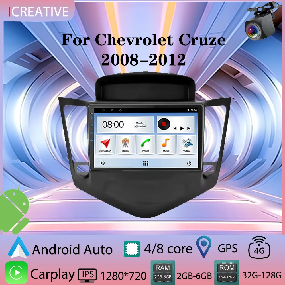

Car Radio Android for Chevrolet Cruze 2008 -2012 Carplay Multimedia Player 2din Stereo Autoaudio Head Unit 9 Inch Navigation GPS