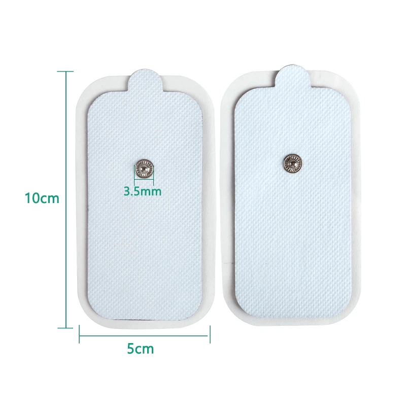 5x10cm White Electrode Pads Non-woven Adhesive Stickers Massager Conductive Patch Electric Muscle Stimulator Machine view 3