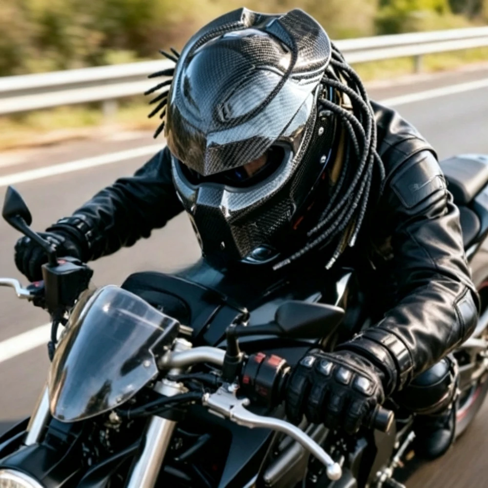 Casco Integrale da Moto HOT Ra - Custom Predator Motorcycle Helmet recensione e prezzo