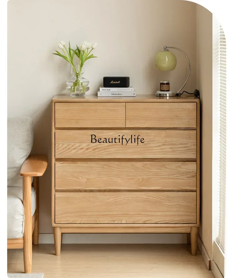 

FG28Solid wood chest, bedroom storage, five buckets, bedside, bedside cabinet, household storage