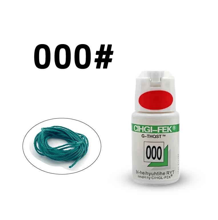 305cm/Bottle Dental Cotton Gingival Retraction Cord Oral cavity hemostasis nursing material Size #0/00/000/1/2 Tools