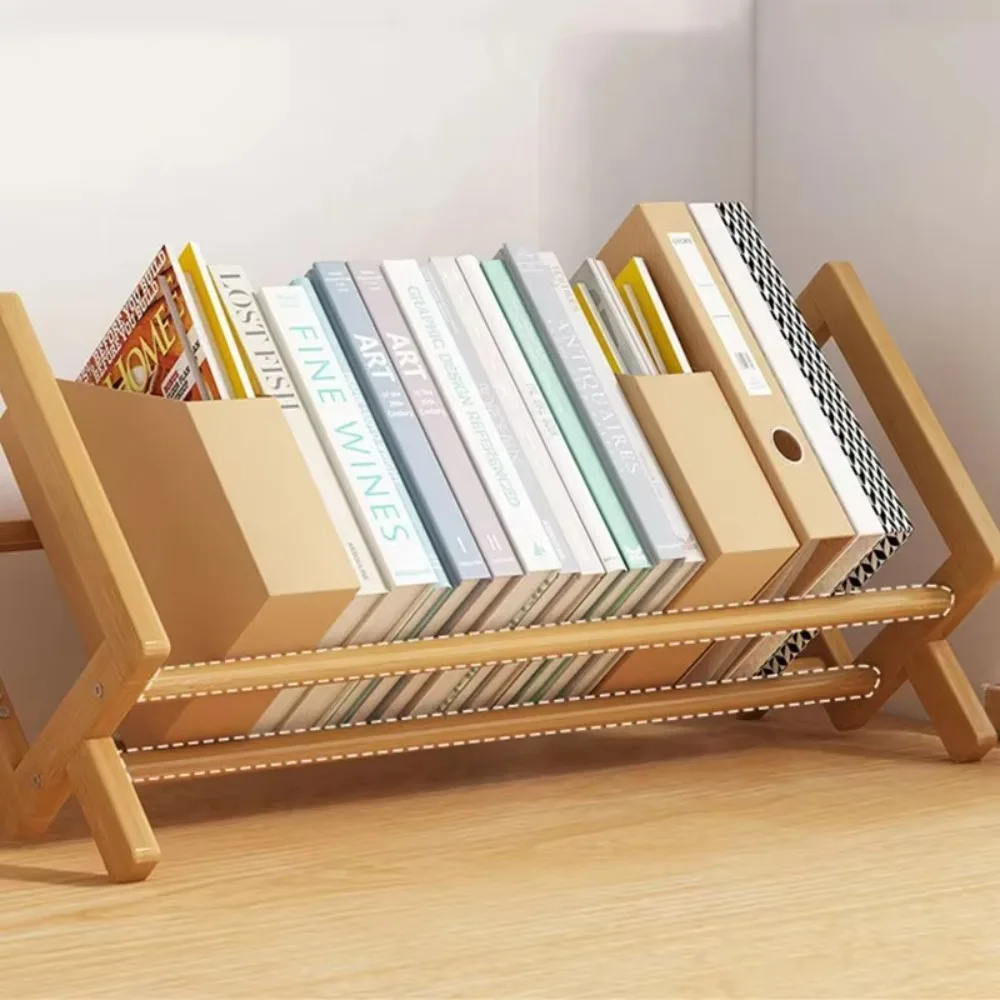 Simple Desktop Bookshelf Magazine Rack Office Documents Books Storage Shelf Student Economy Stand Utility Organizer Shelves