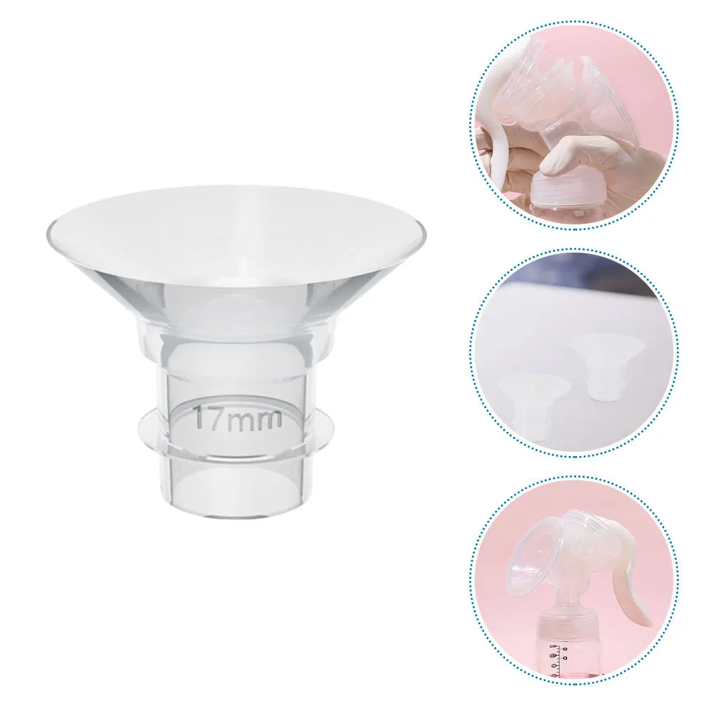 

4 шт., 17 мм, силиконовые фланцевые вставки, аксессуары для грудного вскармливания, носимый насос, детали молокоотсоса, безопасные, гладкие, долговечные