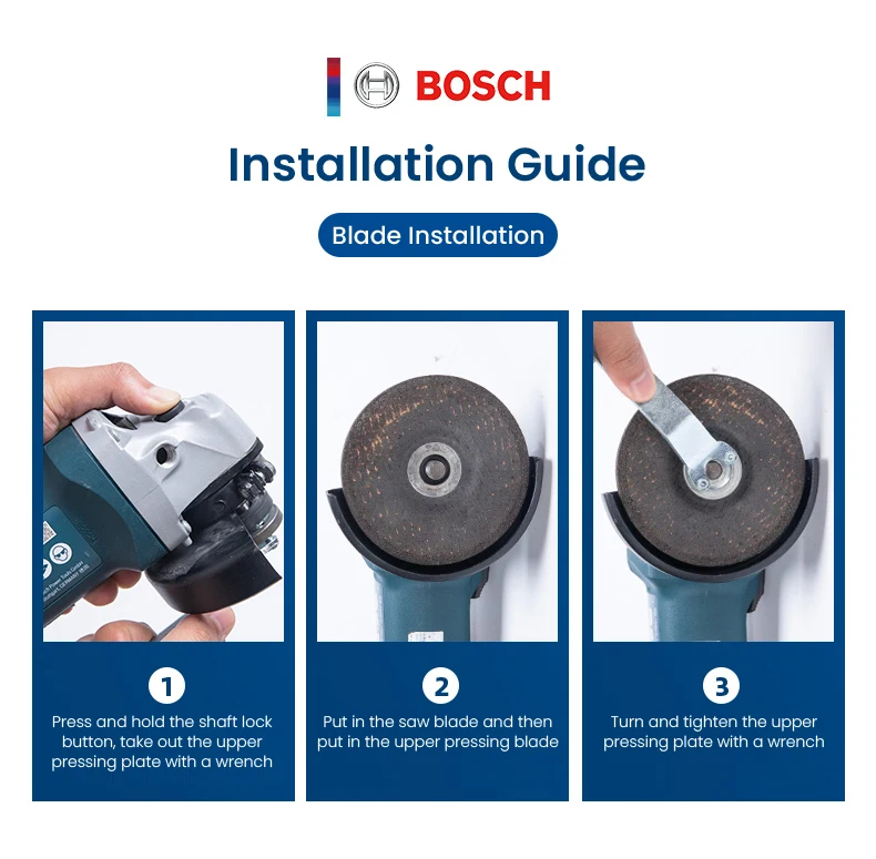 BOSCH GWS 700 Heavy 700W Electric Angle Grinder 100mm Disc For Wood Metal Cutting Polishing 12000rpm Power Tool With 5pcs Disc