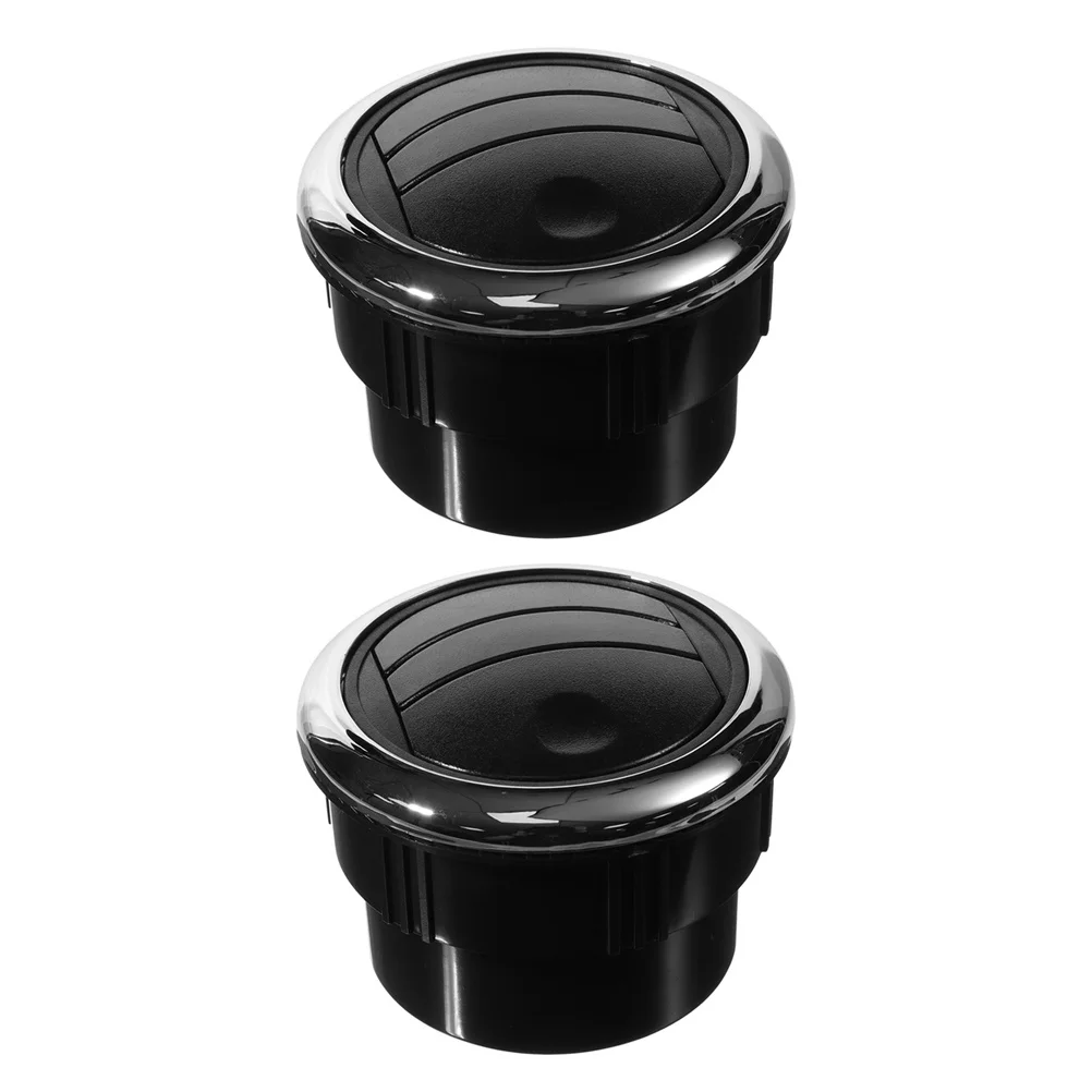 2 قطعة Rv منفذ تكييف الهواء شبكة تنفيس مستديرة متعددة الاتجاهات للحافلات المدربين عملية هادئة براعة متينة #6