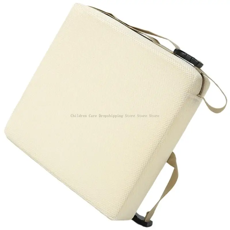 Almofada assento para cadeira criança algodão PP espessado Capa removível lavável Design universal para a maioria