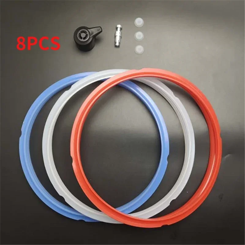 8Pcs Sealing Ring Steam Release Valve Float  Float Float  Gasket Replacement Parts For Instant Pot Duo 5 QT 6 QT