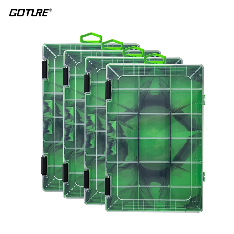 

Goture 4pcs Fishing Tackle Box Waterproof and Durable Bait Stroage Boxes Fishing Accessories Equipment Outdoor Lure Tool Box