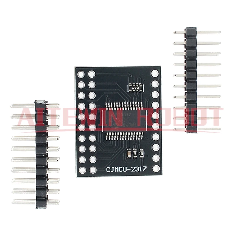 MCP23017 I2C Interface 16bit I/O Extension Module Pin Board IIC to GIPO Converter 25mA1 Drive Power Supply for Arduino and C51