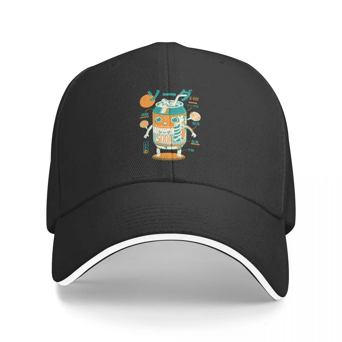 Soda Can X-Ray Baseball Cap Big Size Hat Golf Woman Hats Men's