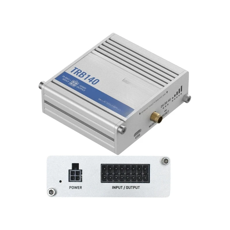 

Gigabit Ethernet Interface Digital Input/Output Micro USB Port Gateway LTE Cat 4 Gateway TRB140 Industrial Gateway