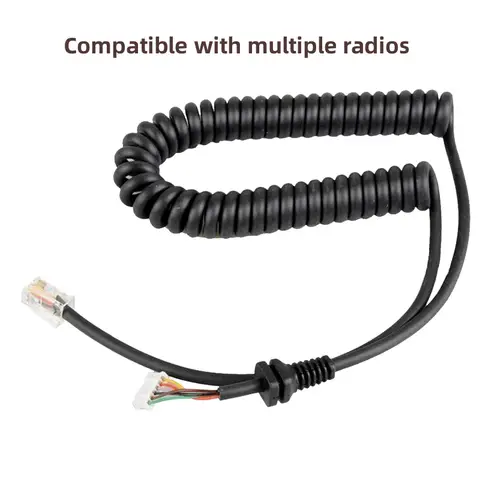 Pour FT-7800 FT-8800 FT-8900 FT-8900R autoradio MH-42 MH-48 haut-parleur micro câble fil pour Yaesu MH-48A6J MH-42B6J Microphone