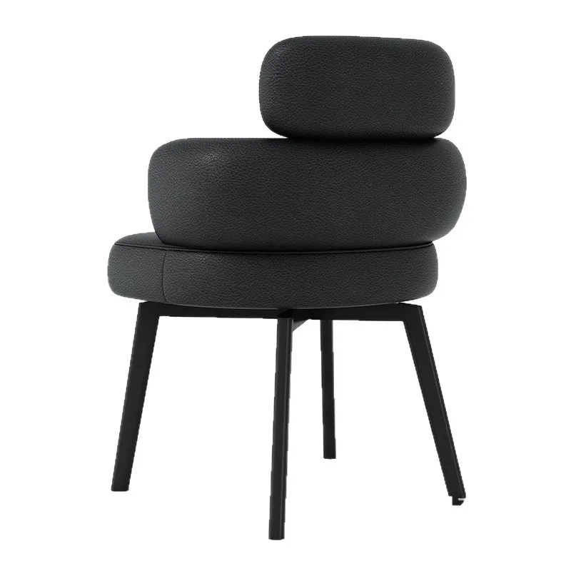 

Italian rotatable dining chair, household desk chair, casual negotiation, light luxury dining table