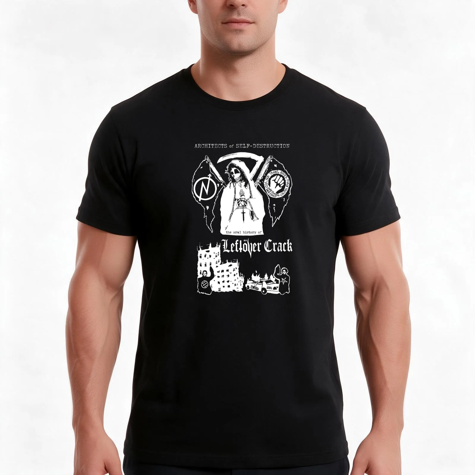 The Oral History Of Leftover Crack T-Shirt Summer Casual Cotton Tee Oversized Streetwear Tops Vintage Graphic Print